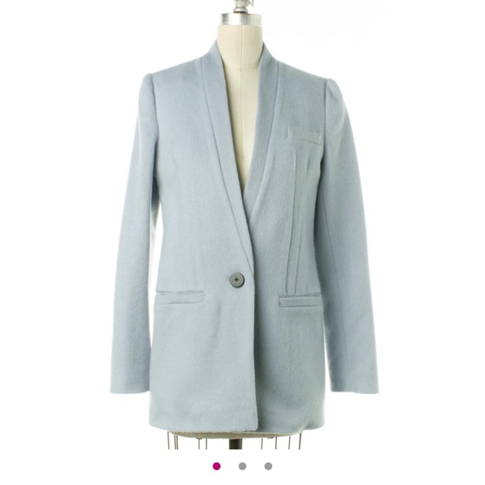 Intermix Light Blue Mohair Jacket